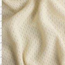 Ivory Wool Sweater Knit #28634 Fabric By The Yard