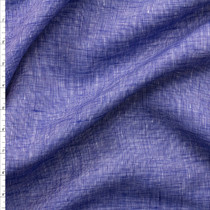 Blue Linen Print Nyc Designer Cotton Shirting #28644 Fabric By The Yard