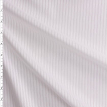 White On White Sateen Stripe Fine Italian Shirting From Albini #28659 Fabric By The Yard