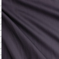 White Pin Dots On Black Fine Italian Shirting #28675 Fabric By The Yard