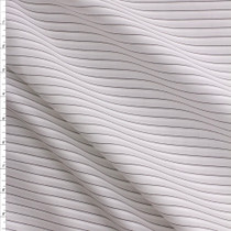 Black On White Horizontal Striped Pleated Fine Italian Shirting #28683 Fabric By The Yard