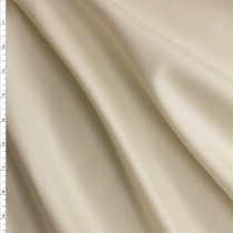 Light Khaki Twill Weave Sateen Fine Italian Shirting #28690 Fabric By The Yard