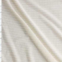 Ivory Polartec Power Grid #28710 Fabric By The Yard