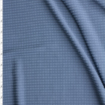 Denim Blue Polartec Power Grid #28713 Fabric By The Yard