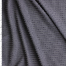Charcoal Polartec Power Grid #28715 Fabric By The Yard