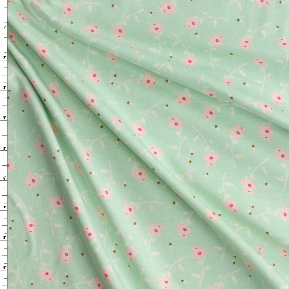 Freshly Picked Printemps Cotton/Spandex Jersey Knit from Art Gallery Fabrics #29052