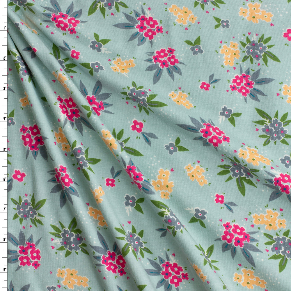 Cherished Gathering Glint Cotton/Spandex Jersey Knit from Art Gallery Fabrics #29053