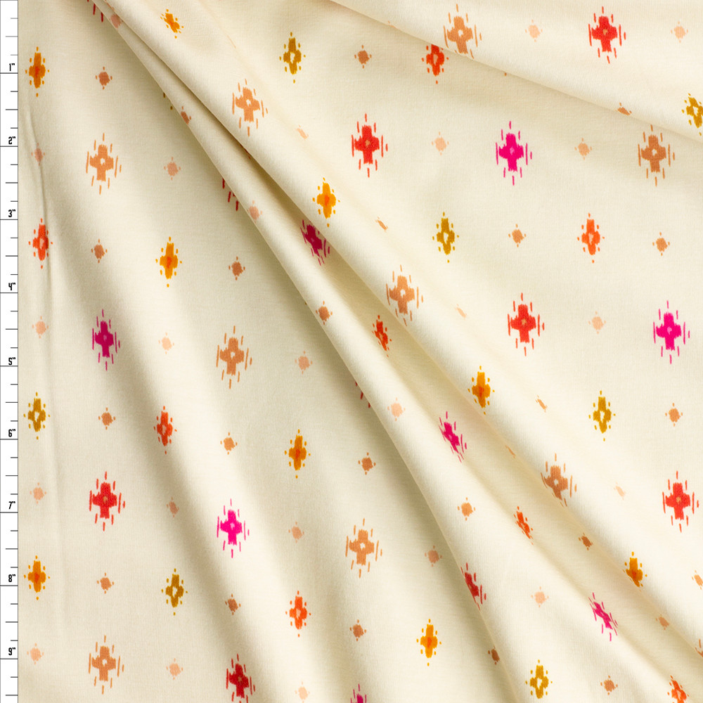 Awaska Ecru Cotton/Spandex Jersey Knit from Art Gallery Fabrics #29081