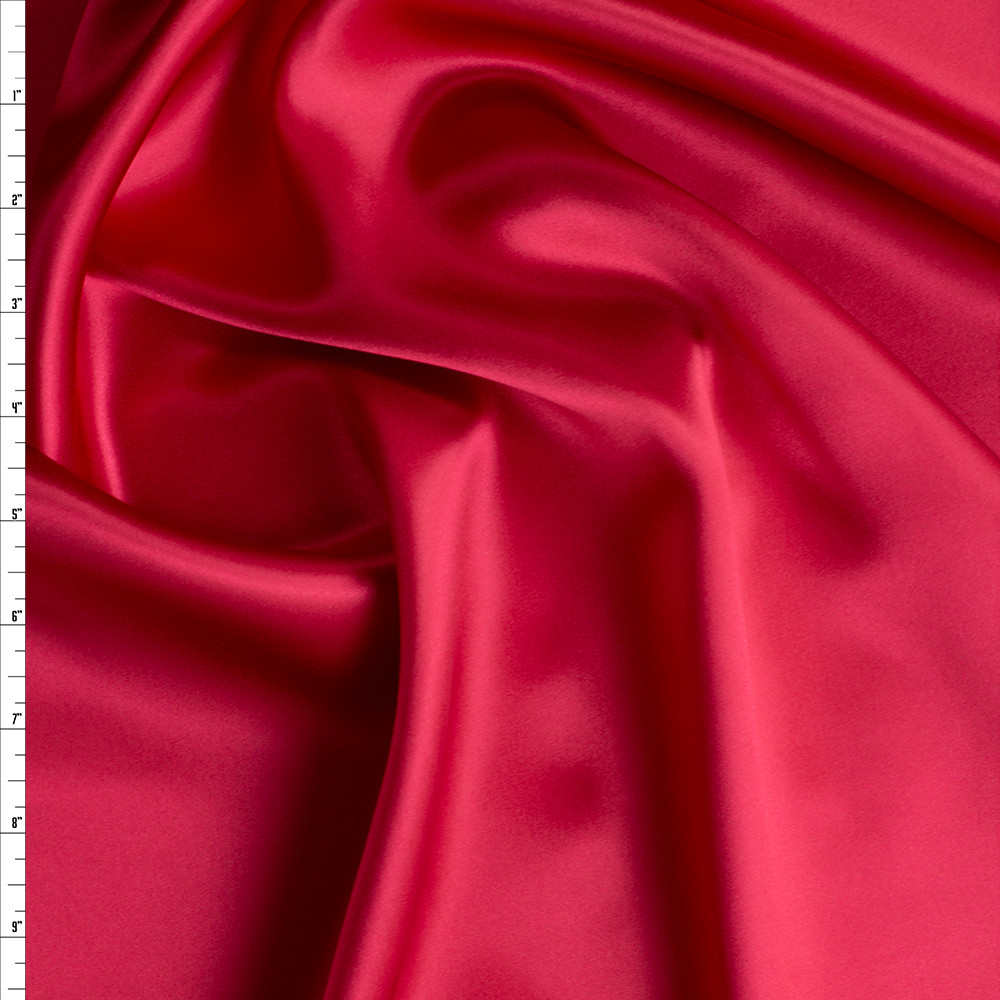 Chili Pepper Red Charmeuse Silk Fabric main image 0