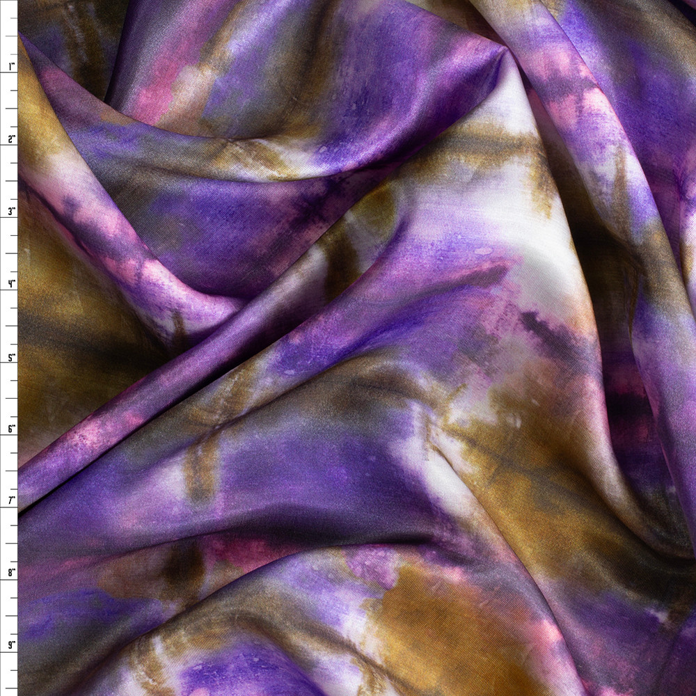 tie and dye silk fabric