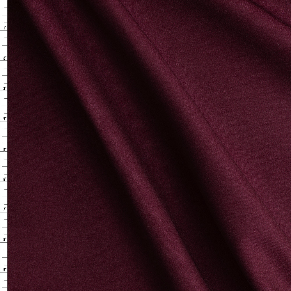 Cali Fabrics Wine NYC Designer Viscose/Nylon Stretch Twill #29638 ...