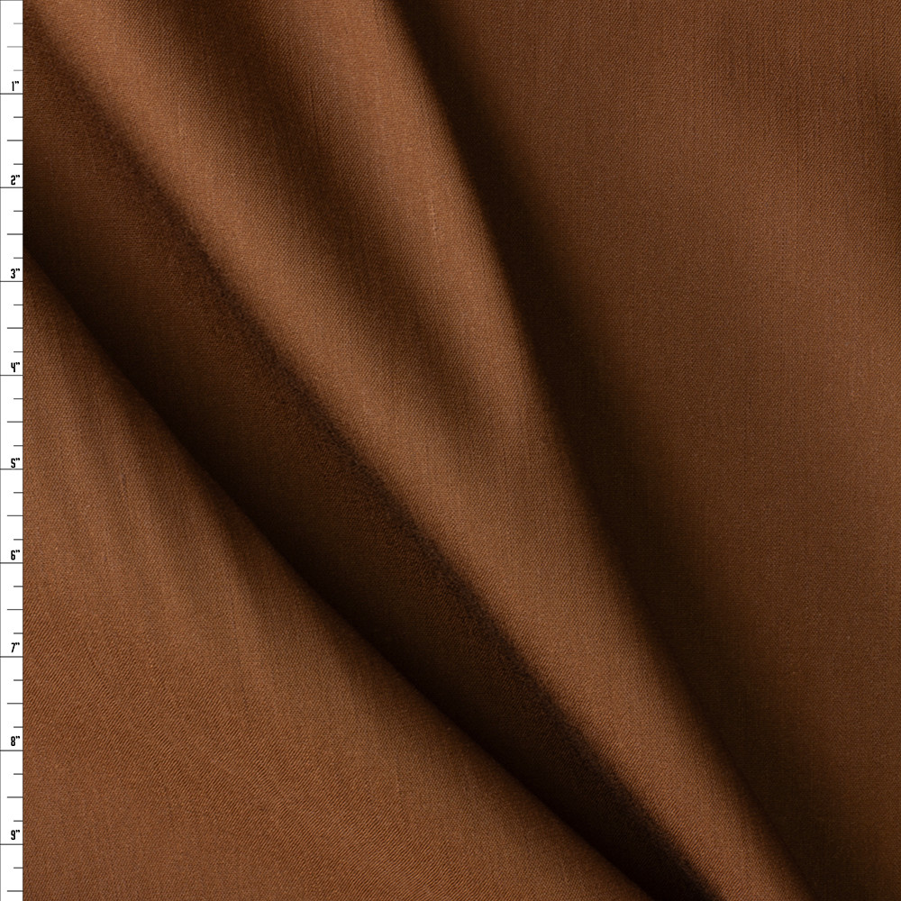 Tobacco Medium Weight Linen Fabric main image 1