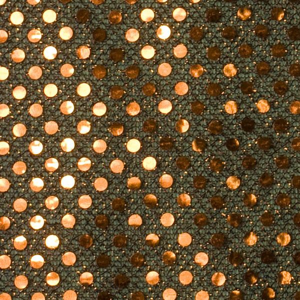 Gold on Black Mini Sequin Fabric