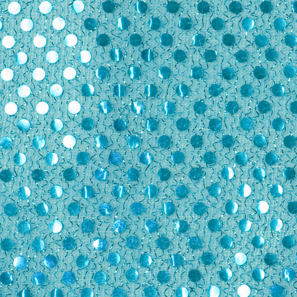 Cali Fabrics | Turquoise Mini Sequin Fabric