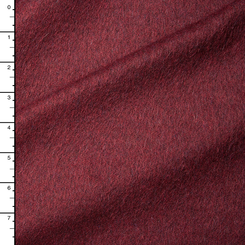 Cali Fabrics | Wine Midweight Wool Coating #15394