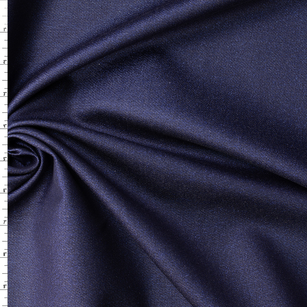 Cali Fabrics Sparkling Navy 7.3oz. Italian Stretch Denim from