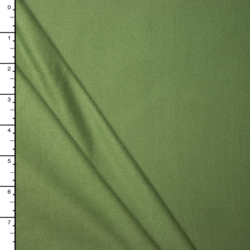 Olive Green Double Brushed Poly Spandex Knit