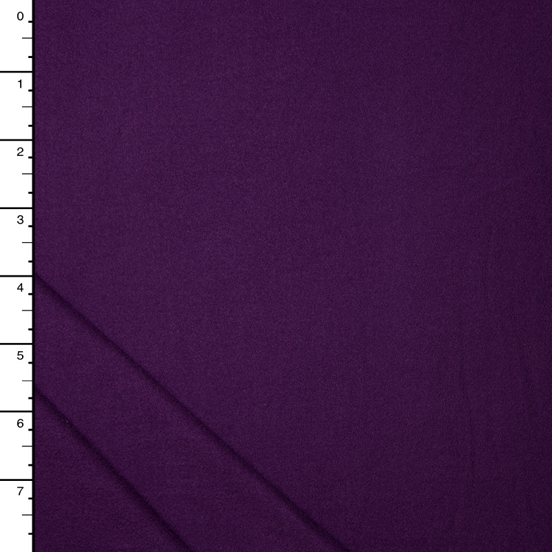 Plum Double Brushed Poly Spandex Knit
