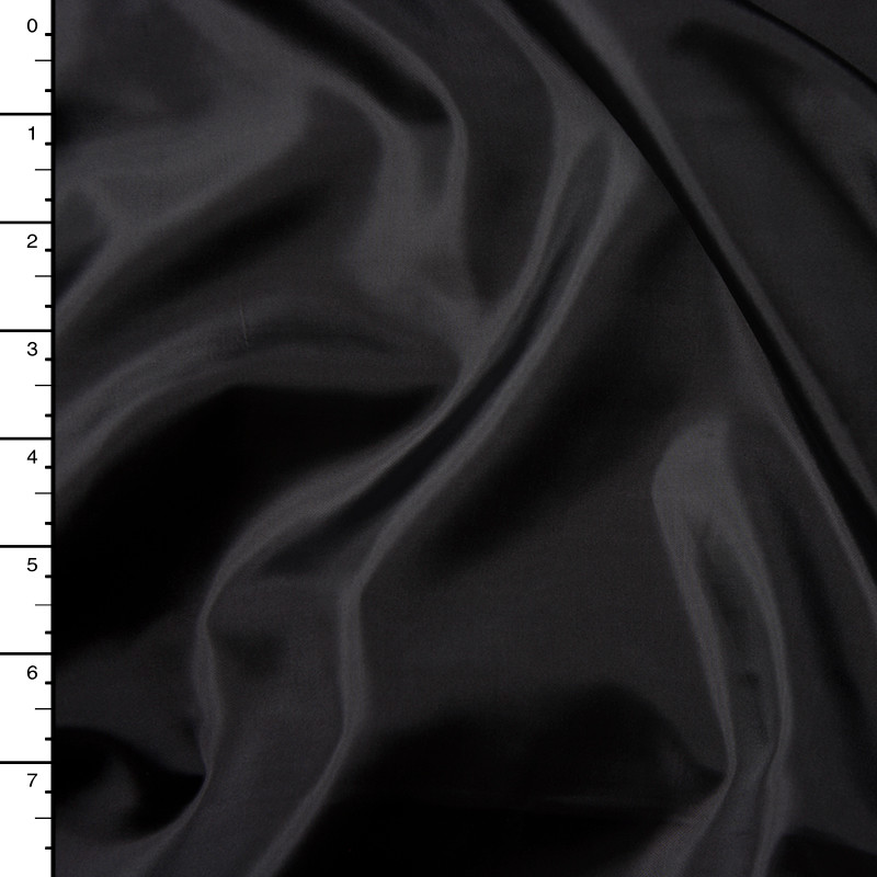 Cali Fabrics Black Polyester Sheath Lining Fabric by the Yard