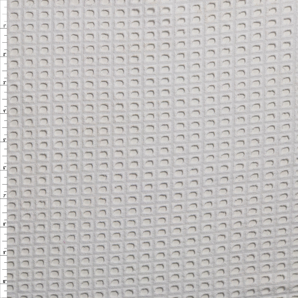 navy eyelet fabric