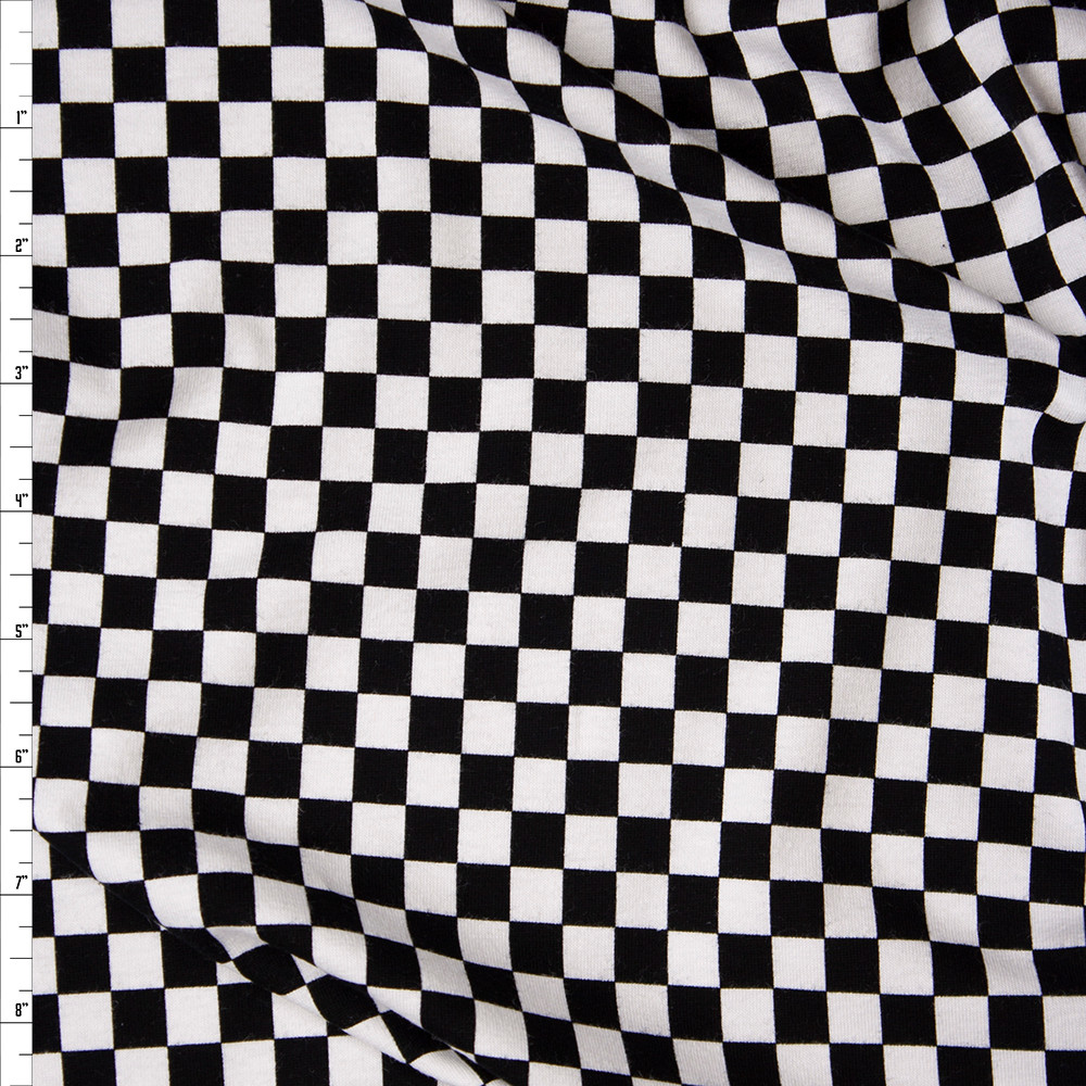 black and white jersey fabric