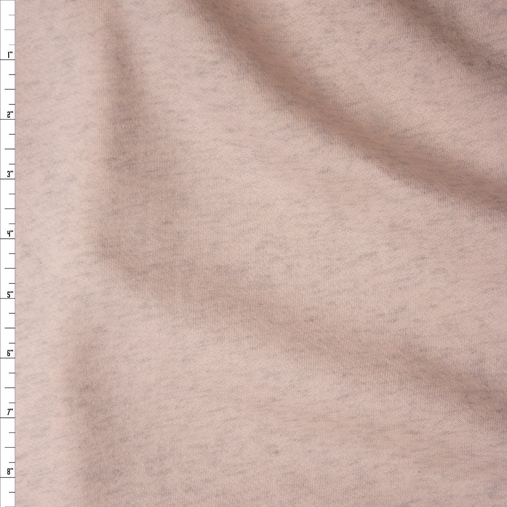 Cali Fabrics Pale Pink Heather Sweatshirt Fleece from 'Generation Love ...