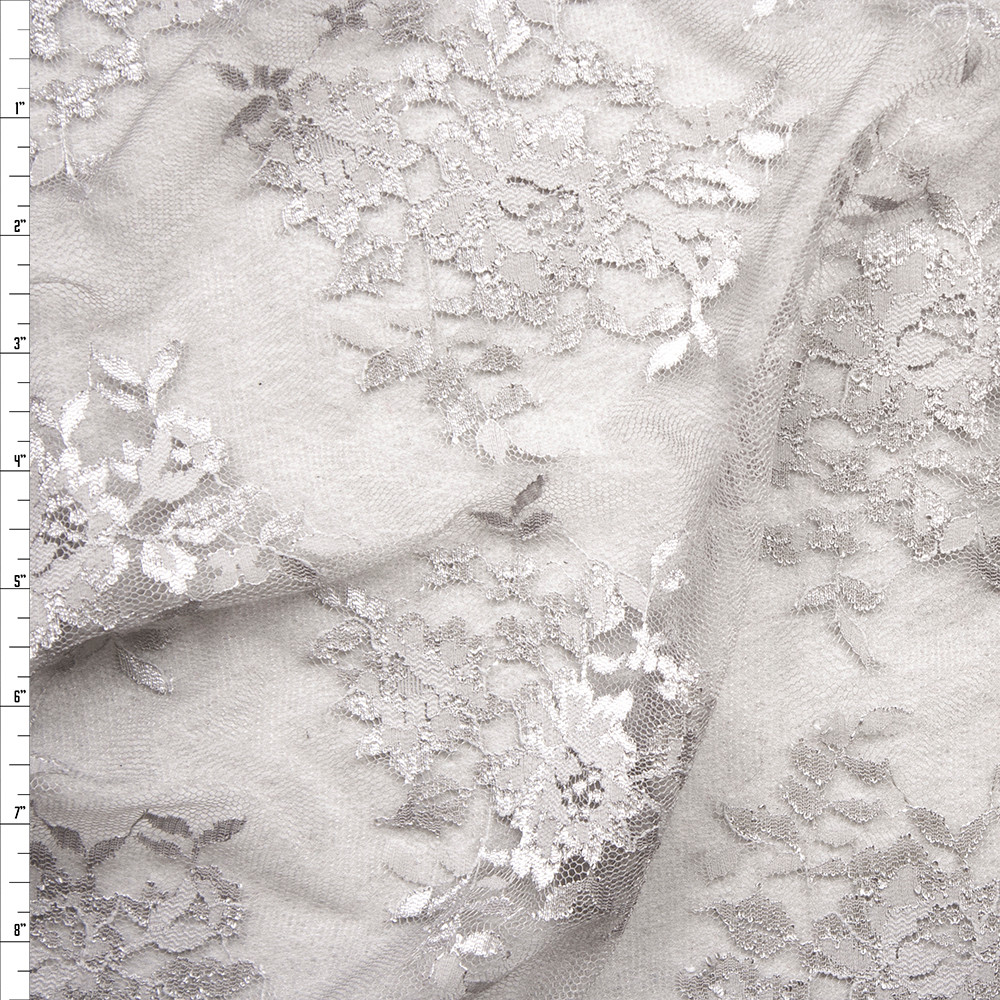 grey lace fabric