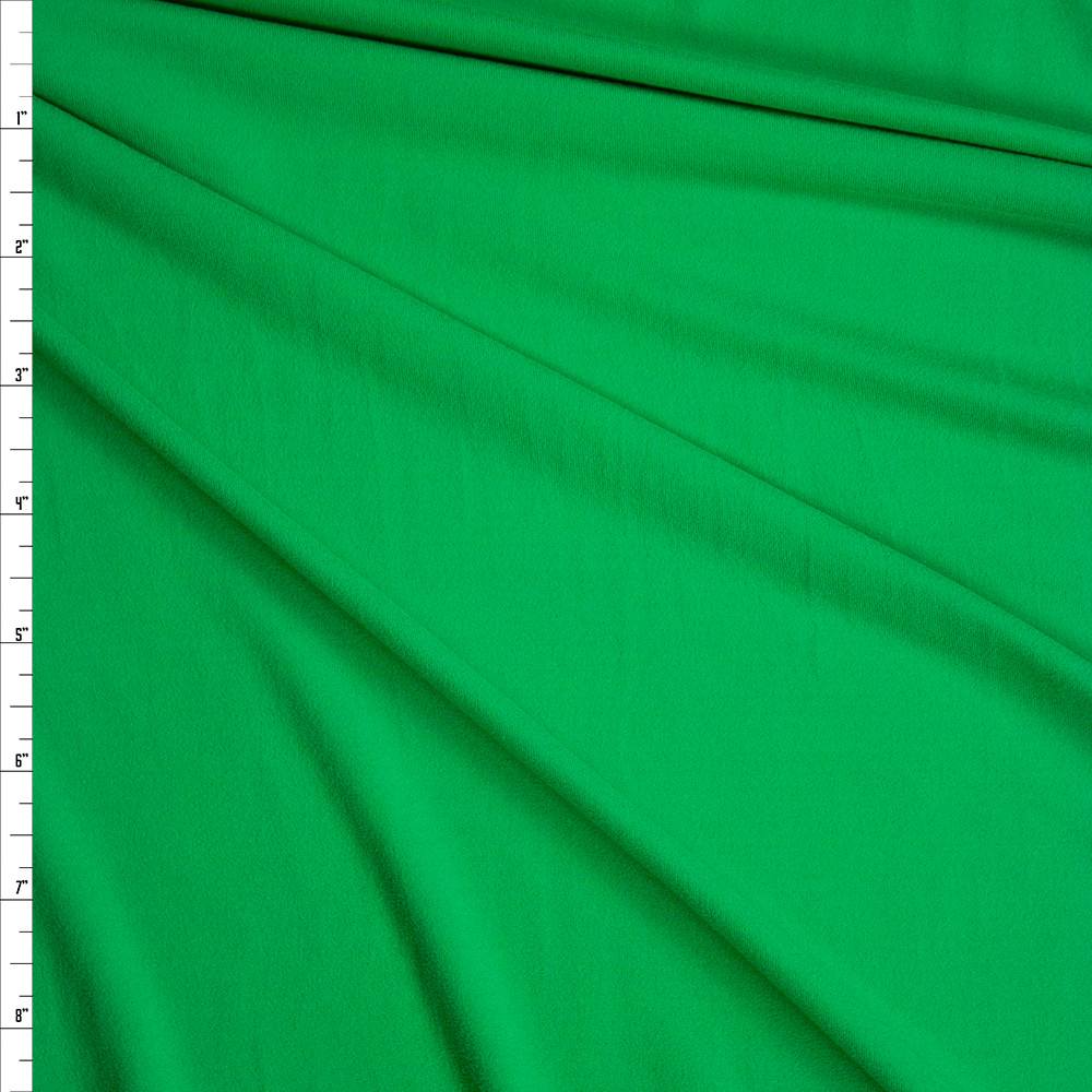 Bright Green Double Brushed Poly/Spandex Knit