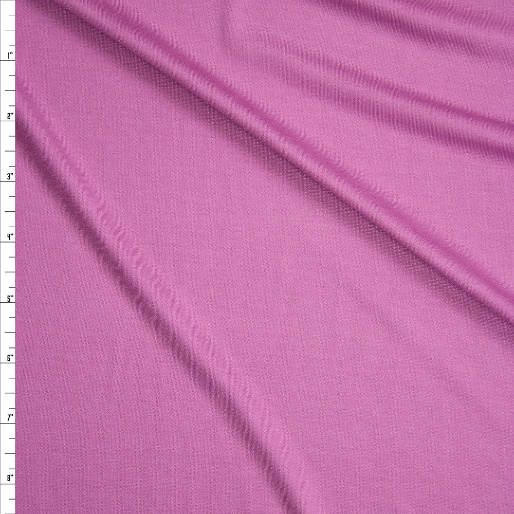 Cali Fabrics Orchid Stretch Modal Jersey Knit Fabric by the Yard