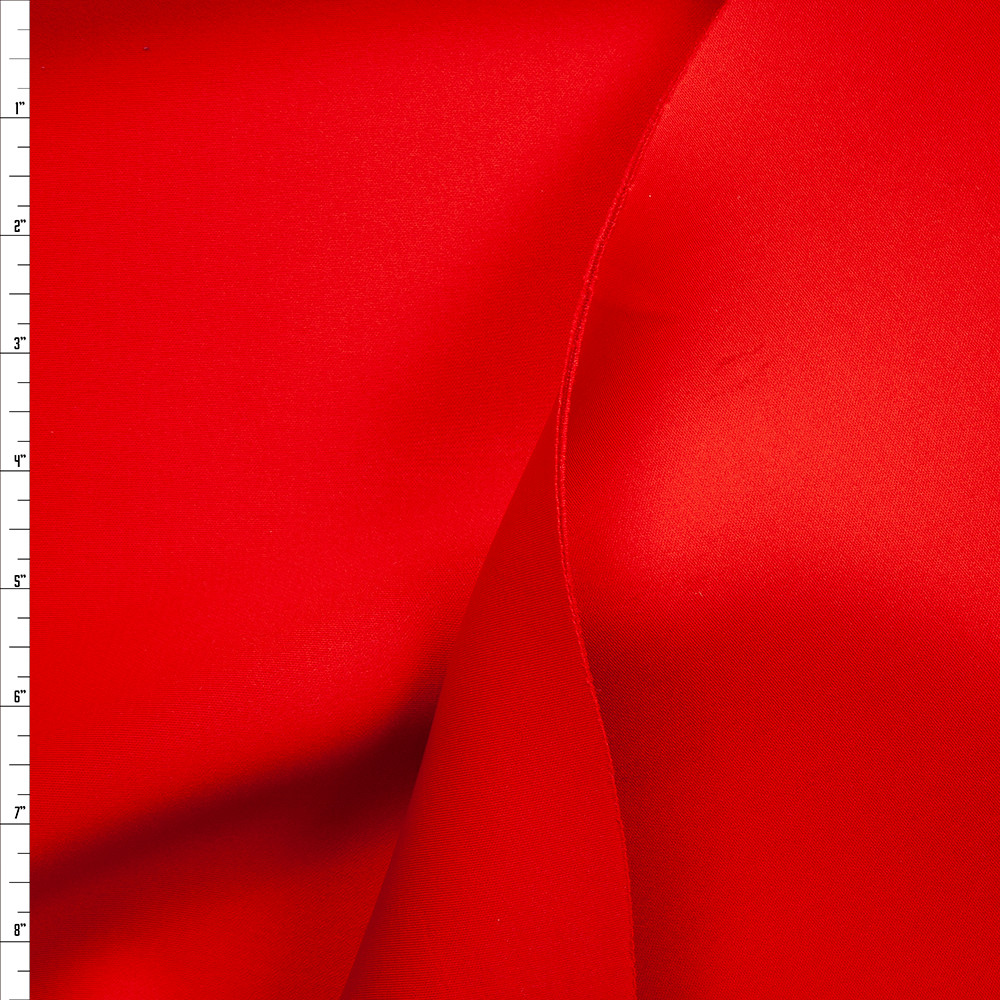 Cali Fabrics Red Stretch Double Scuba Knit Fabric by the Yard