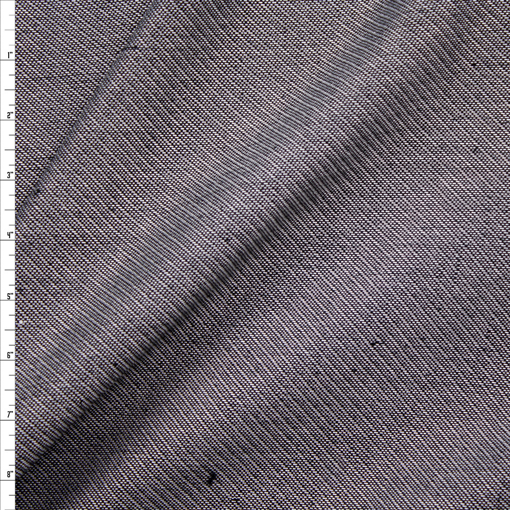 Cali Fabrics Grey Diagonal Weave Suiting Fabric by the Yard