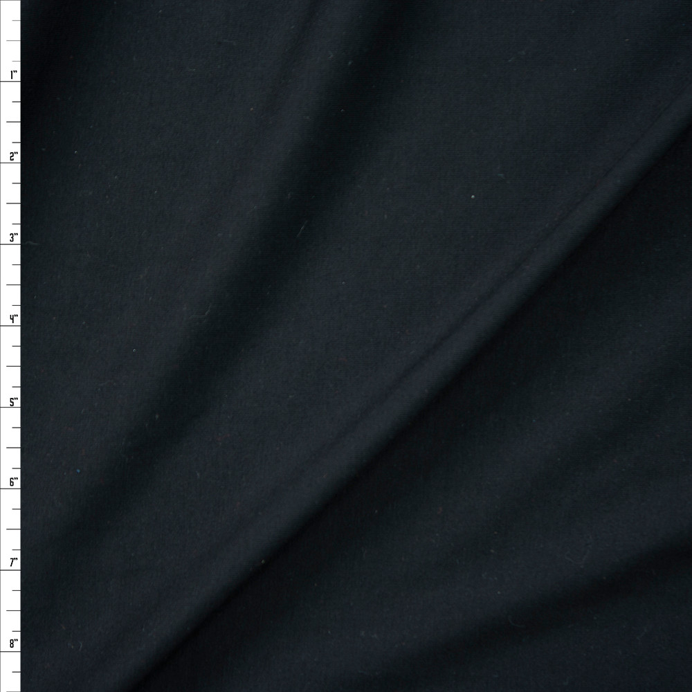 Cali Fabrics Black Cotton/Bamboo/Spandex Midweight Jersey Knit Fabric ...