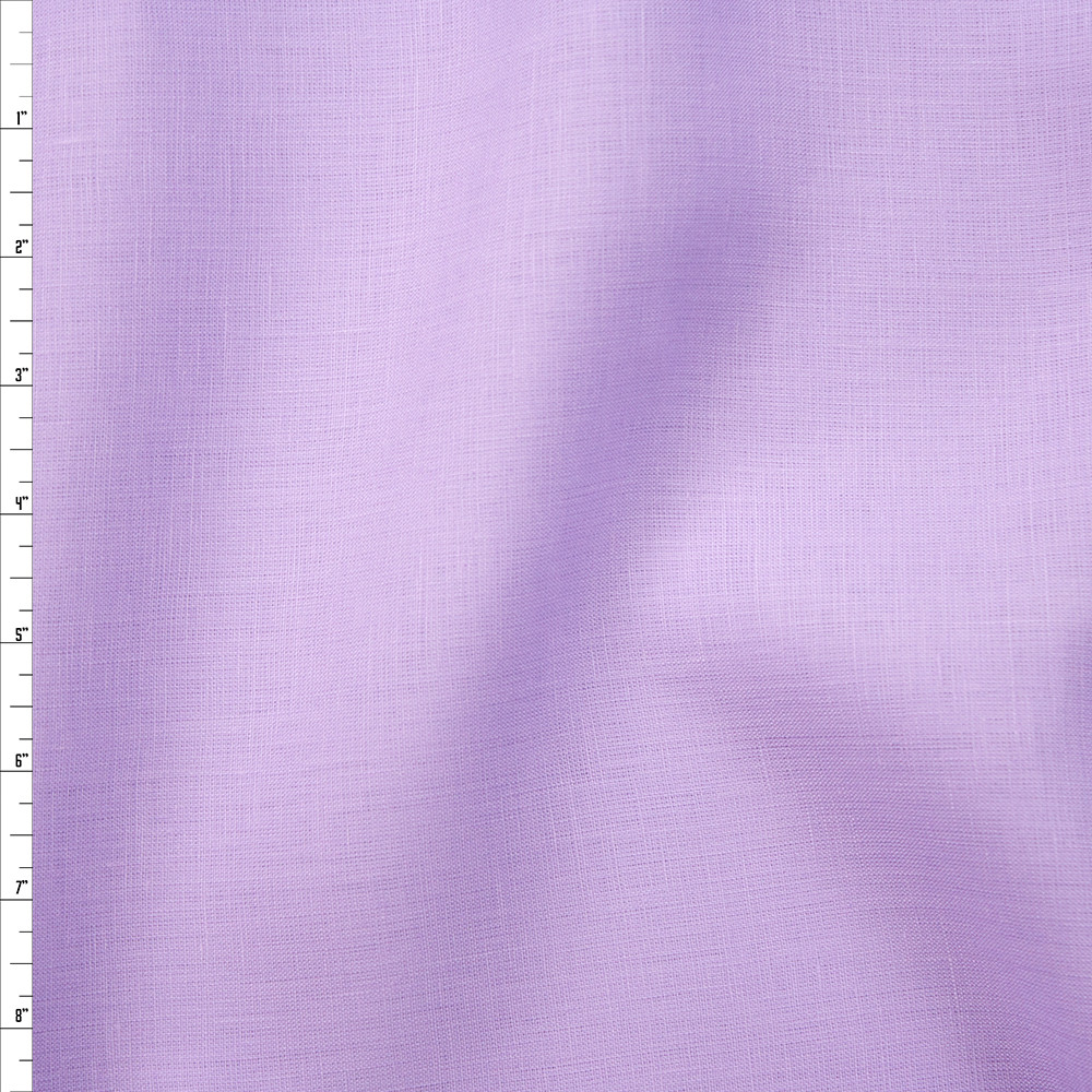 Cali Fabrics Lavender Midweight Irish Linen Fabric by the Yard