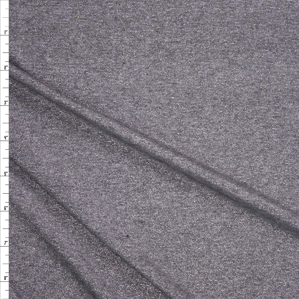 Cali Fabrics Light Grey Reflective Fabric Fabric by the Yard
