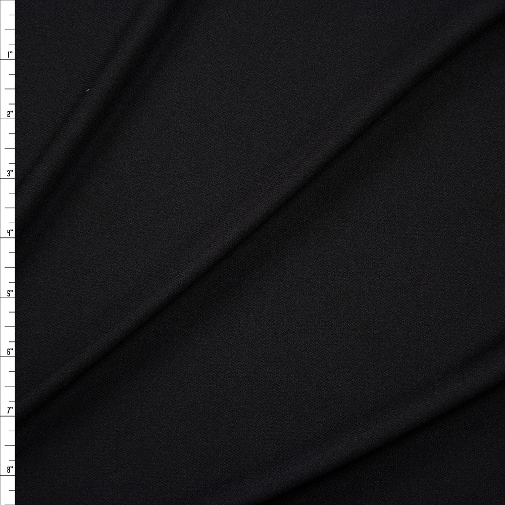Cali Fabrics Black Poly Swimwear Lining Fabric by the Yard