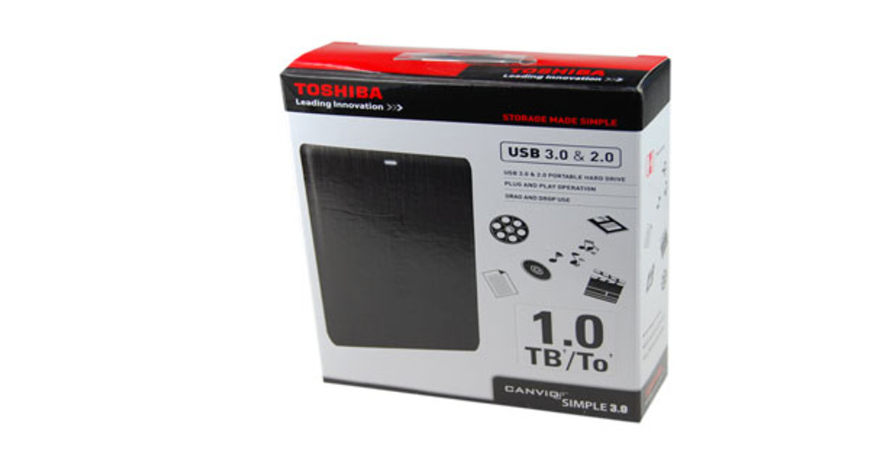 Toshiba Canvio 1TB External HDD Unboxing, Setup & Review