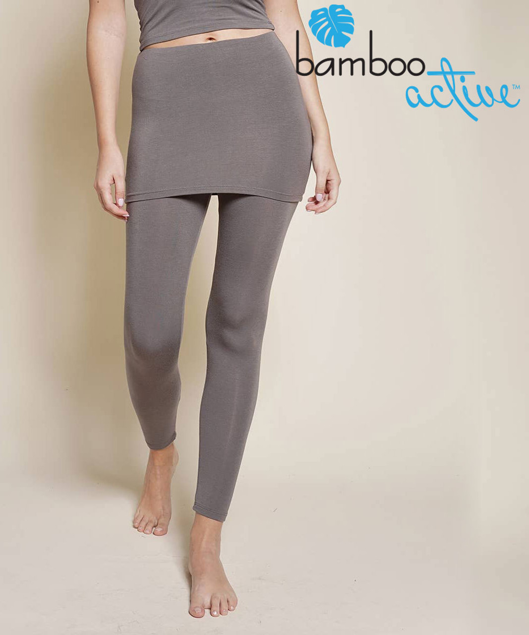 Bamboo Active 240GSM Skirt Legging Gray2 82543.1655331935