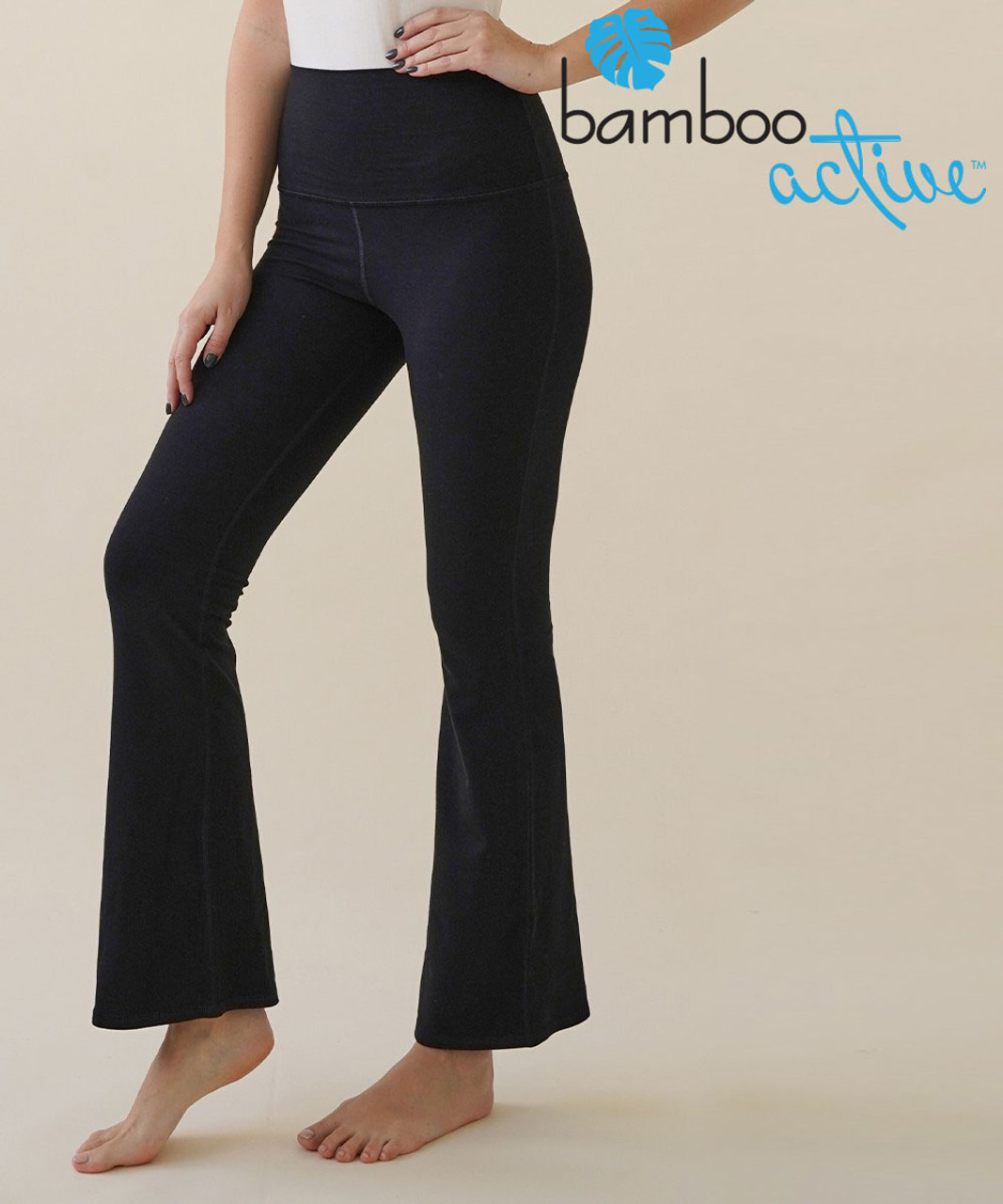 Bamboo Cotton Bell Shaped Leggings Black4 38431.1655401906