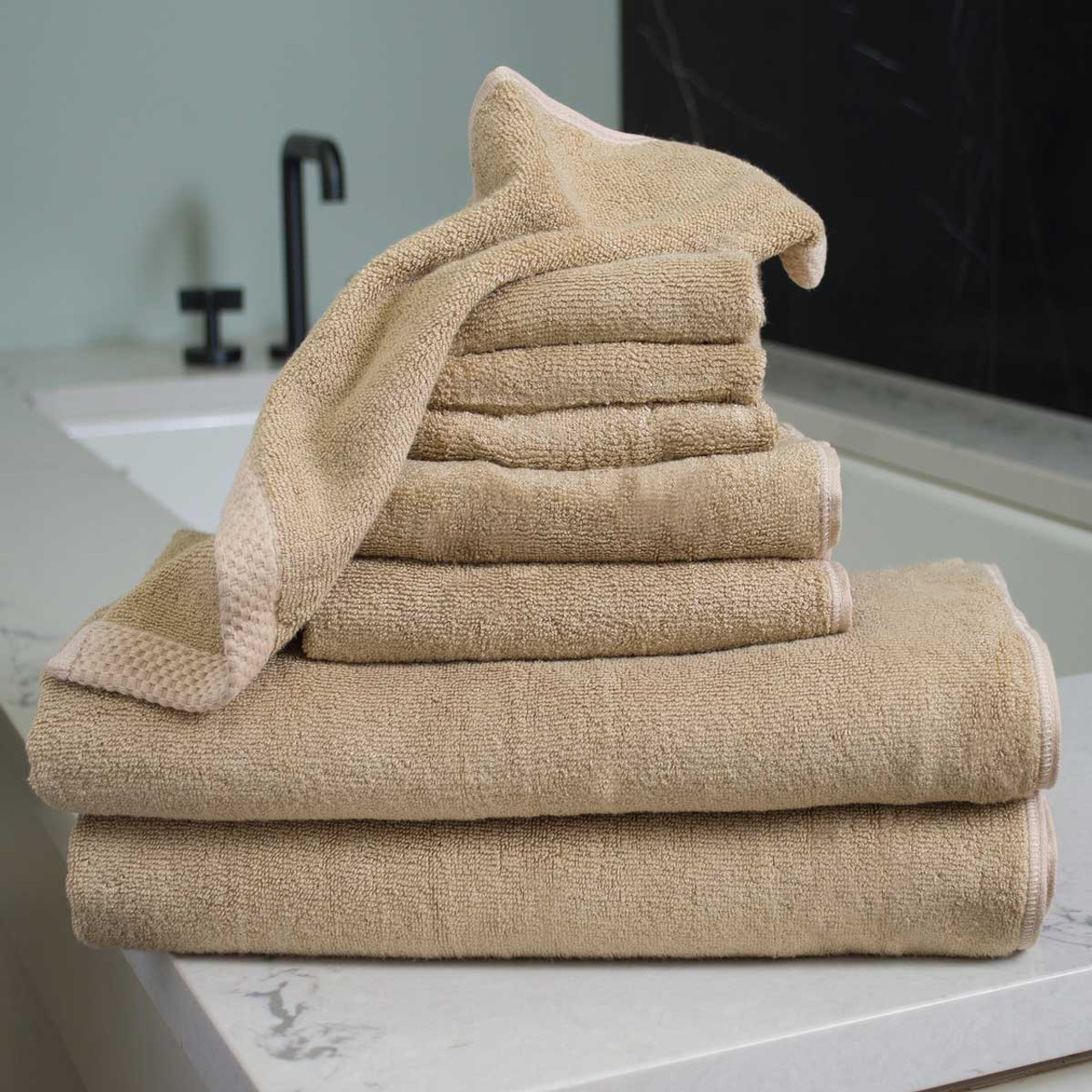Bath Sheets & Hand Towels  Bliss Villa Bamboo Mélange by