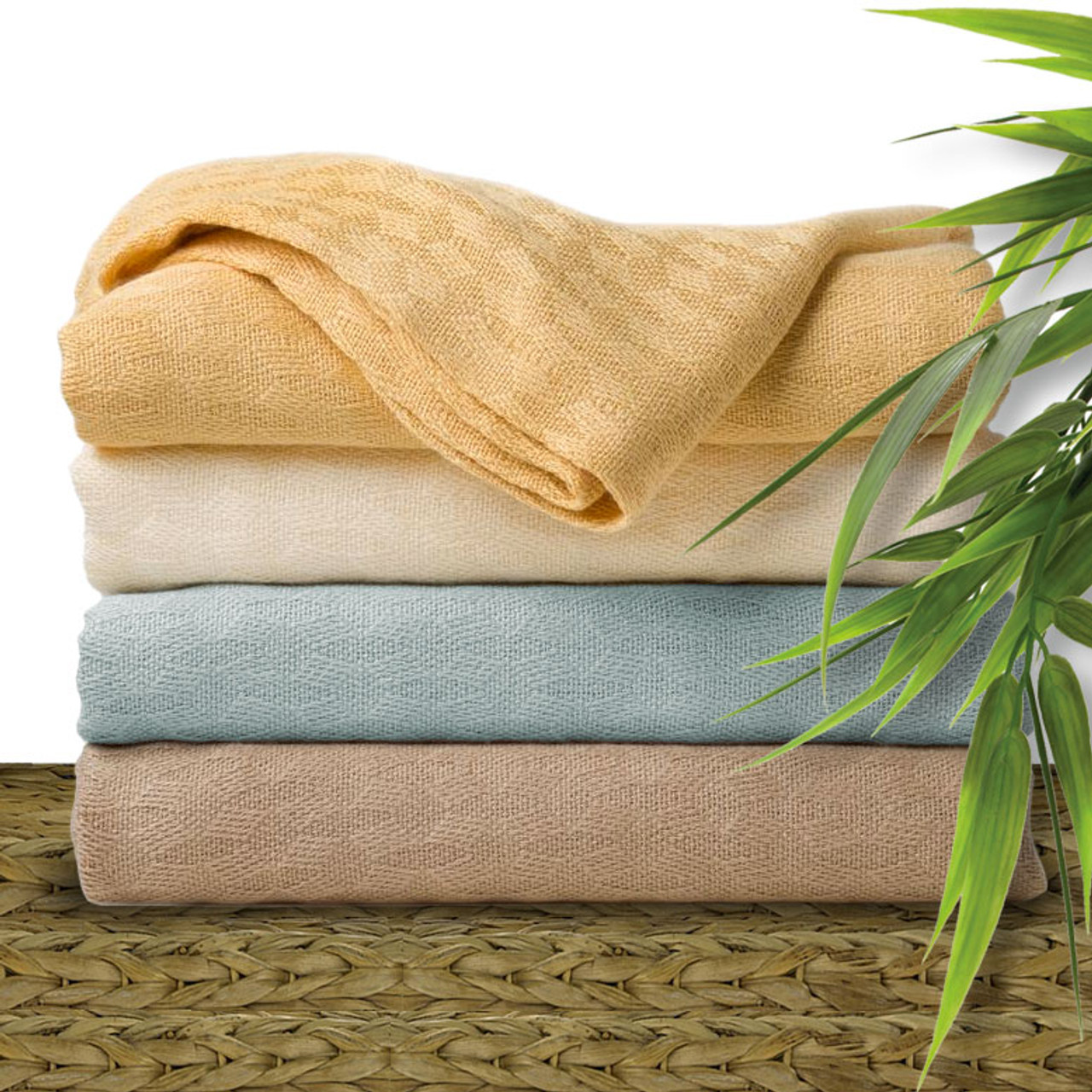 Bamboo Blankets Throw DreamWeave Bamboo Bliss