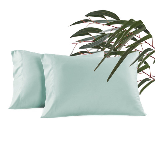 NEW! 600 Thread Count - Eucalyptus Bliss Pillowcase Set - Seaglass