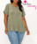 Bamboo Curvy Comfort Tee - Olive You