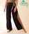 Bamboo Lounge Side Slit Palazzo Pants in Black