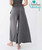 Bamboo Lounge Ankle Palazzo Pants in Dolphin Grey