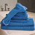 Bliss Villa Bamboo Eco-Luxe 8 Piece Bath Towel Set (2 Bath Towel, 2 Hand Towel, and 4 Washcloths) - Caribbean Blue