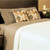 Bliss Villa Luxury 100% bamboo reversible duvet cover set. Shown in champagne-ivory.