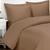 Original Bliss Signature Classic 100% Bamboo Duvet Cover and Sham Set. 400 thread count and durable twill weave. Comes in 4 sizes and 14 colors. Color shown in  Mocha.