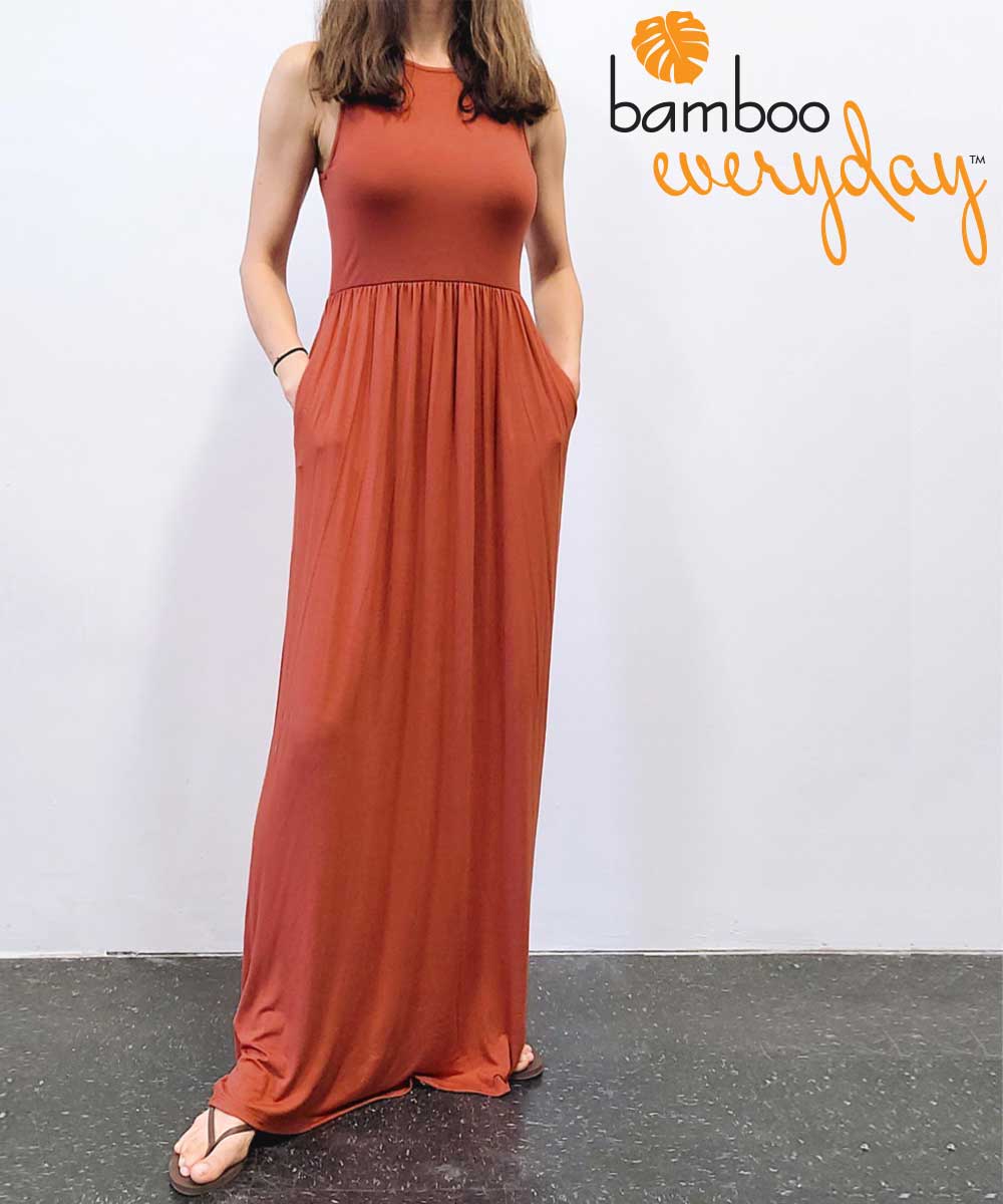 maxi tank dress La Blanca Wild Whispers Cover Up - Taupe air and features built Bamboo Everyday Fit & Maxi