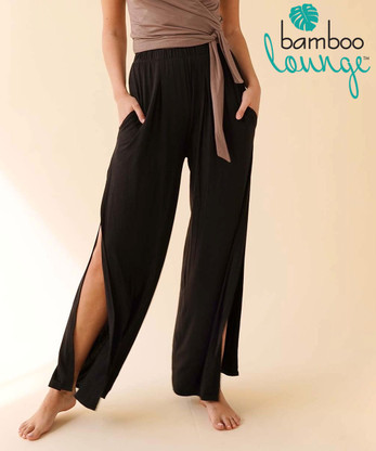 Natural Cotton Side Slit Pants, Lightweight Muslin Fabric Trousers, High-Waisted Wide Leg Boho Pants, Sister Birthday Gift
