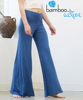 Bamboo Classic Palazzo Pants in True Blue